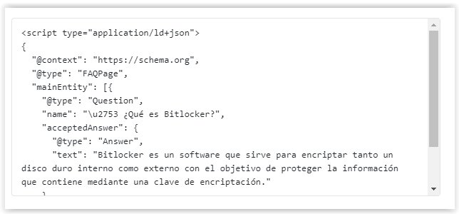 Insertar codigo HTML del Rich Snippet de FAQ en WordPress