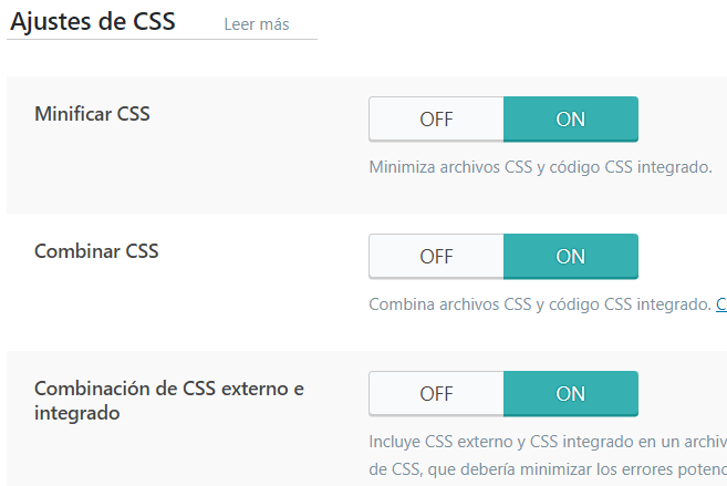 Litespeed cache - Combinar CSS